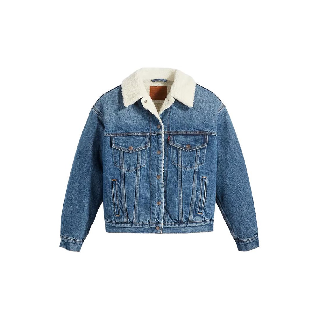 Levi's fleece denim jacket online