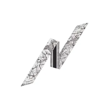 DIOR Silk Scarves Women's Gray