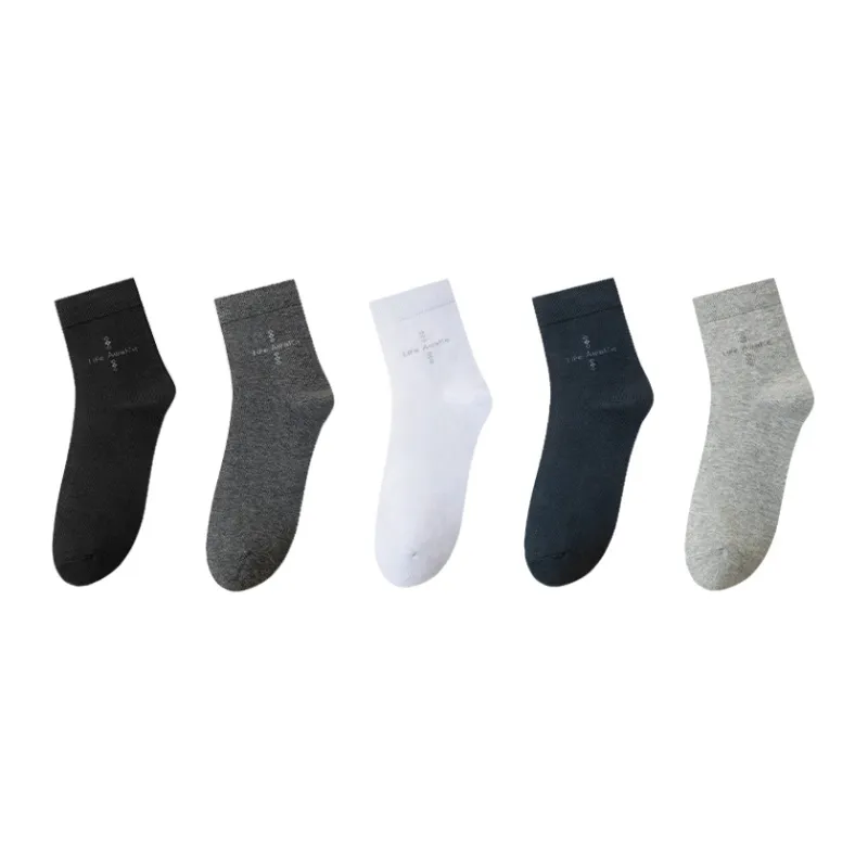 HLA Men Mid Calf Socks-6