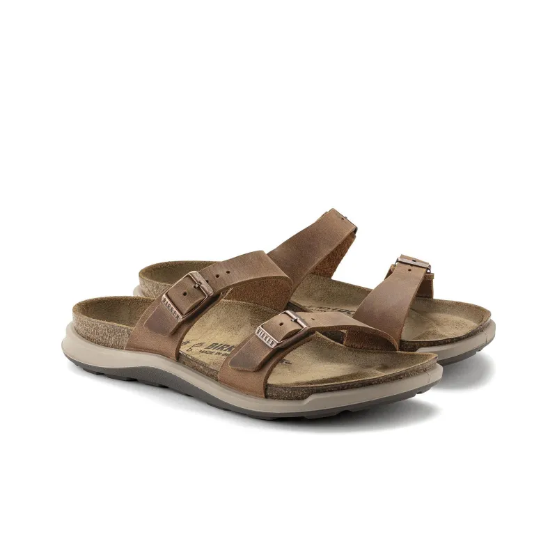 Birkenstock Sierra Waxy Leather Narrow Fit Sandals 'Ginger Brown' Women's-2