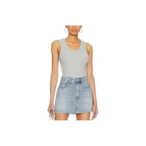 AGOLDE Crop Tops Women's Light Gray