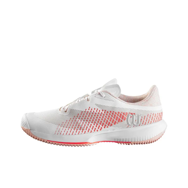 Wilson Kaos Swift 1.5 Slip Resistant, Abrasion Resistant Cushioning Low Top Tennis Shoes Women's White Red-0