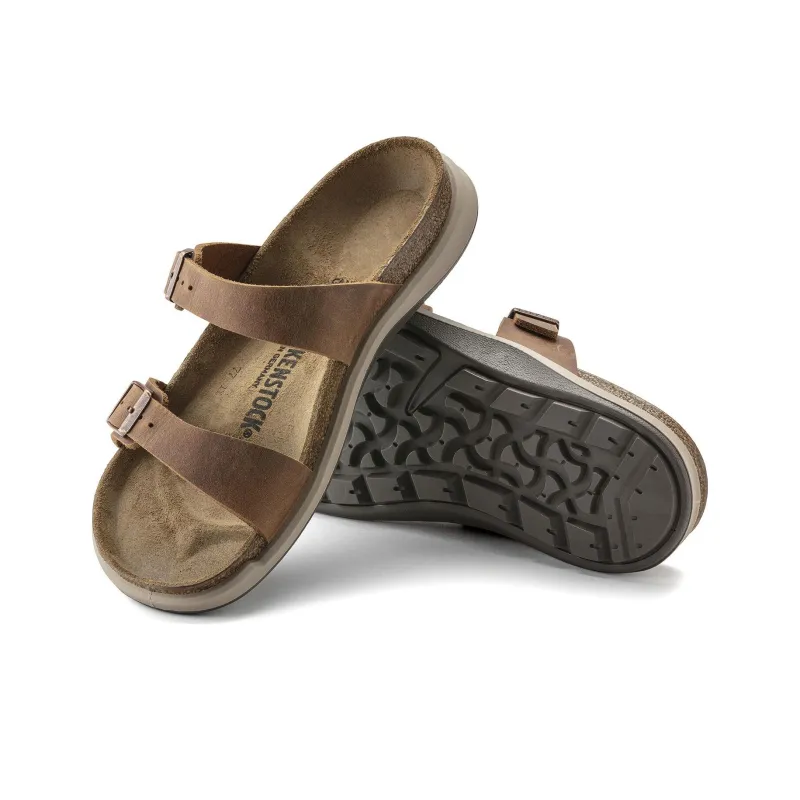 Birkenstock Sierra Waxy Leather Narrow Fit Sandals 'Ginger Brown' Women's-4