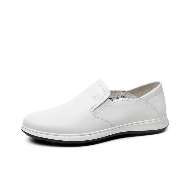 CROWN Dress Shoes Men Low Top White-1