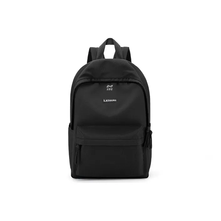 QING QI ZHE Canvas Backpack Backpack Backpack Travel Bag Regular Unisex Black/White/Gray-8