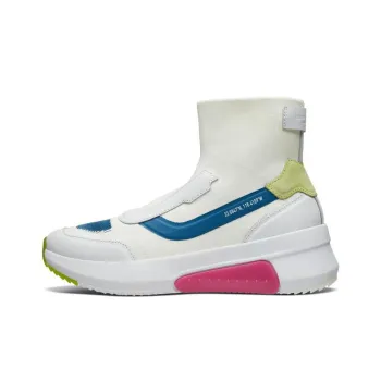 Skechers MARK NASON Wear Resistant High Top Casual Shoes Women's White Blue Green