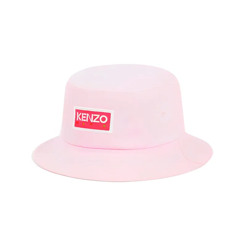 KENZO Logo patch Cotton Bucket Hat-0