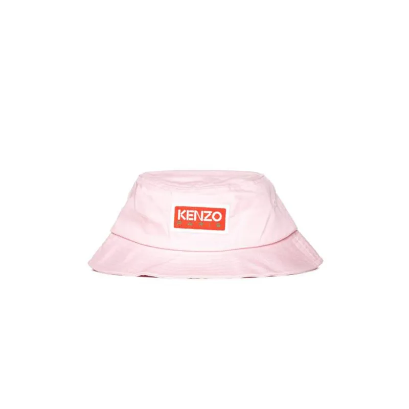 KENZO Logo patch Cotton Bucket Hat-1