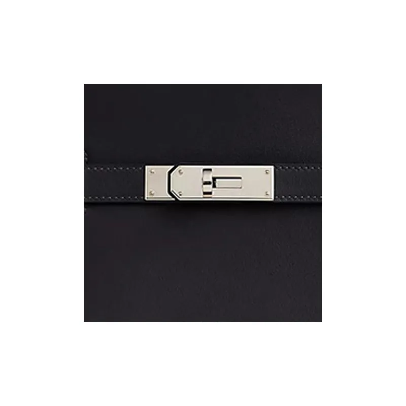 HERMES Jypsiere Swift Calfskin Single Shoulder Bag, Crossbody Bag Mini Women's Navy Blue-4