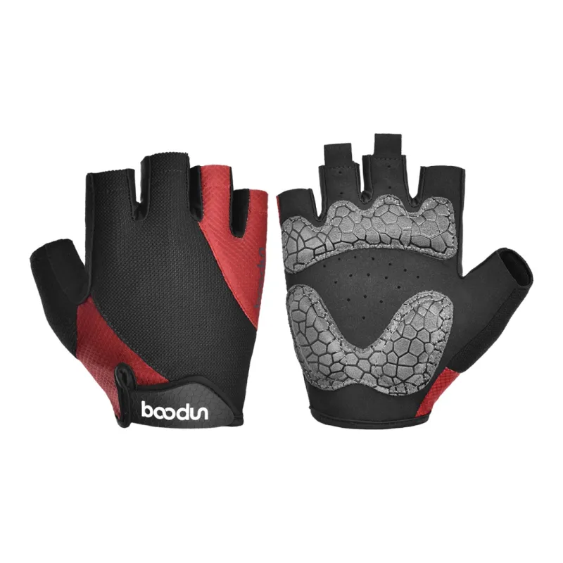 BOODUN Riding Equipment Cycling Glove Outdoor Sports Unisex Microfiber Suede Printing Silicone S/M/L/XL-11