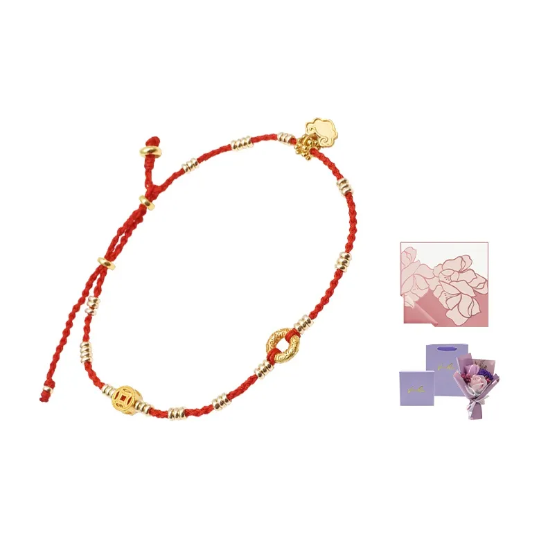 VERENA REINE S925 Silver Anklets Women's Red-2