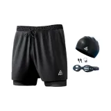 Swimming Shorts+Swim Goggles+Swimming Cap+Nose Plugs+Earplugs