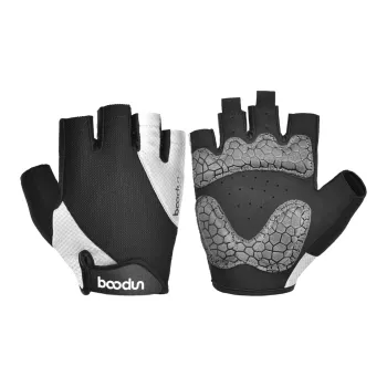 BOODUN Riding Equipment Cycling Glove Outdoor Sports Unisex Microfiber Suede Printing Silicone S/M/L/XL