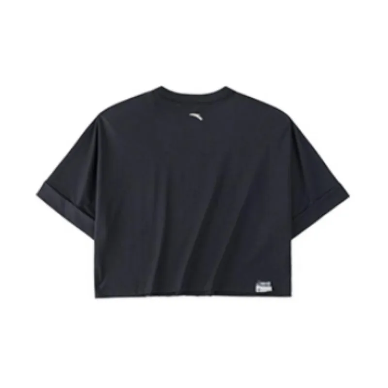 ANTA Life Collection Crop Tops Women's Night Black-1