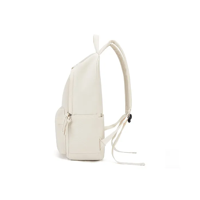 QING QI ZHE Canvas Backpack Backpack Backpack Travel Bag Regular Unisex Black/White/Gray-2