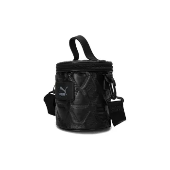 PUMA Fabric Bucket Bag, Handbag, Shoulder Bag, Crossbody Bag Women's Black Metallic