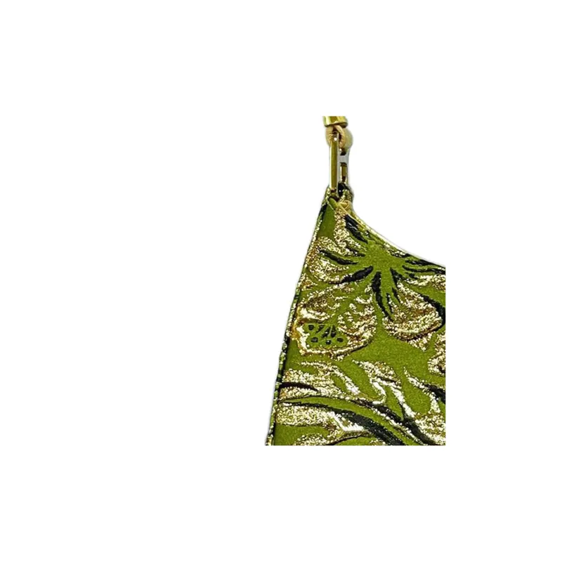 PRADA Cleo Nylon With Leather Crescent Shoulder Bag, Handbag Regular Women's Green-4
