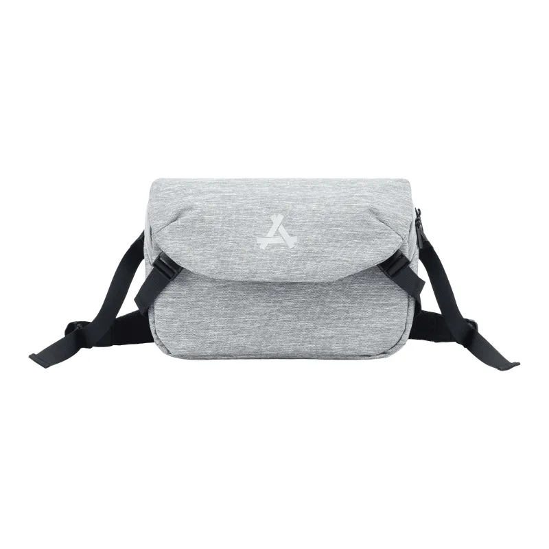KONADCT Nylon Fabric Cycling Bag, Messenger Bag, Shoulder Bag Medium Size Unisex Black-7