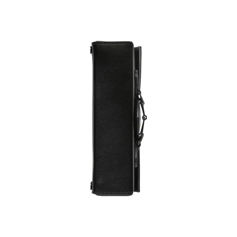 GUCCI Horsebit 1955 Leather Box Bag, Camera Bag, Shoulder Bag, Crossbody Bag Mini Men's Black-7