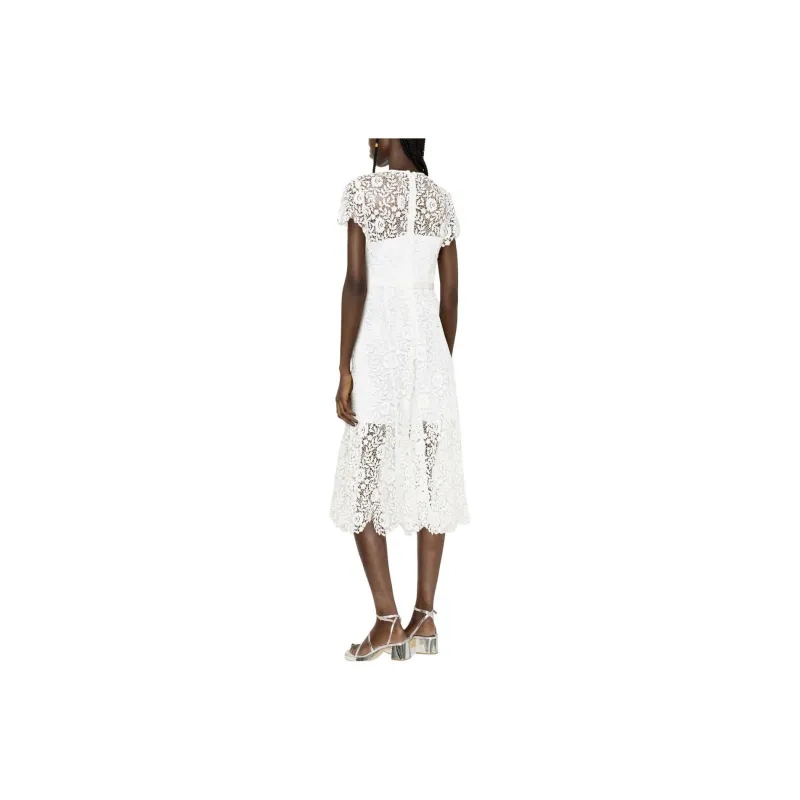 Self portrait Floral Lace Midi Dress-1