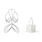 Round Bead Pendant Body Chain+Love (Box)