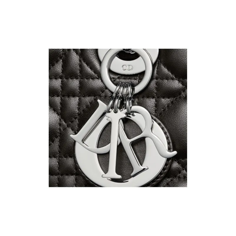 DIOR Lady DiorMy ABCDior Lambskin Lady Dior Bag, Shoulder Bag, Crossbody Bag, Handbag Trumpets Women's Black-4