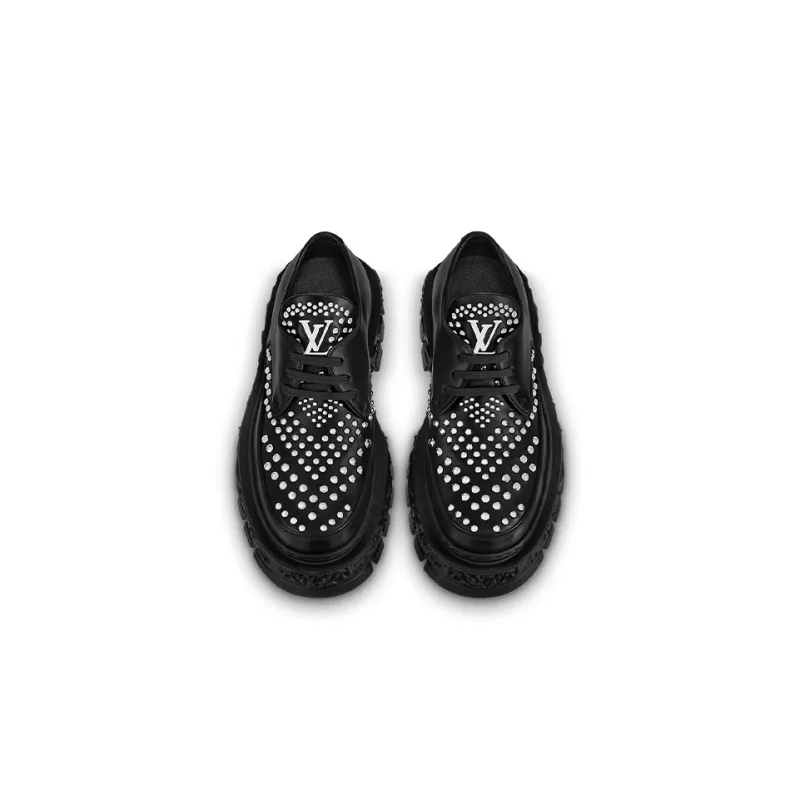 LOUIS VUITTON Derby Lv Baroque Shoes 'Black'-3