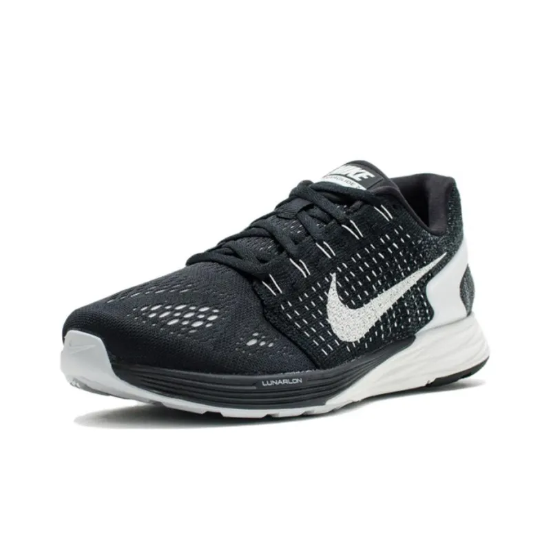 Nike LunarGlide 7 Cushioning Low-Top Running Shoes Men's Black-1