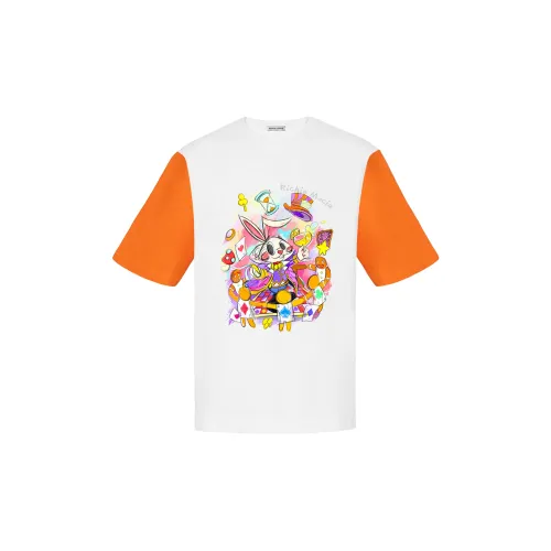 Richie Macie T-Shirts Women's Orange And White