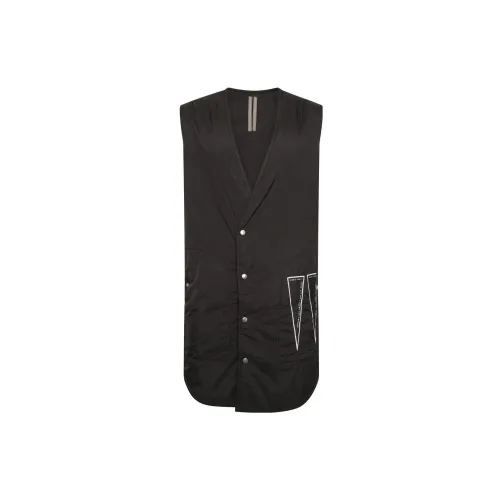 RICK OWENS Vests Men Black