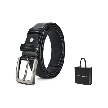 FREE RABBITⅡ Double-Sided Pin Buckle Cow Split Leather Leather Belts Men's 3.3cm