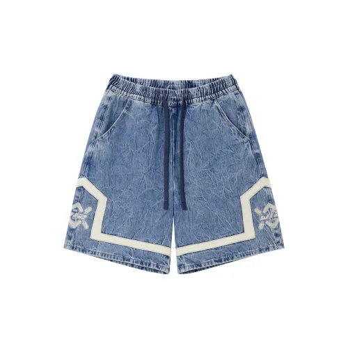 THE WIZ Denim Shorts Unisex Blue