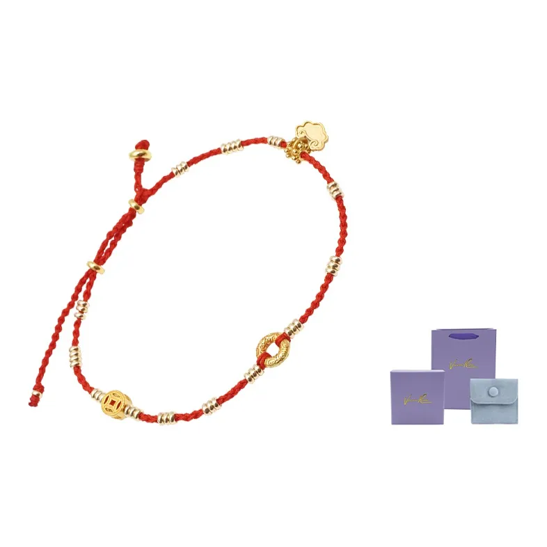 VERENA REINE S925 Silver Anklets Women's Red-1