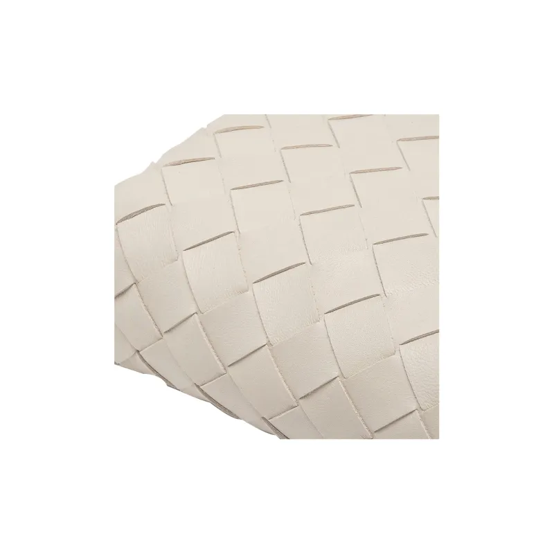 Bottega Veneta Lambskin Crossbody Bag, Shoulder Bag Women's White-6