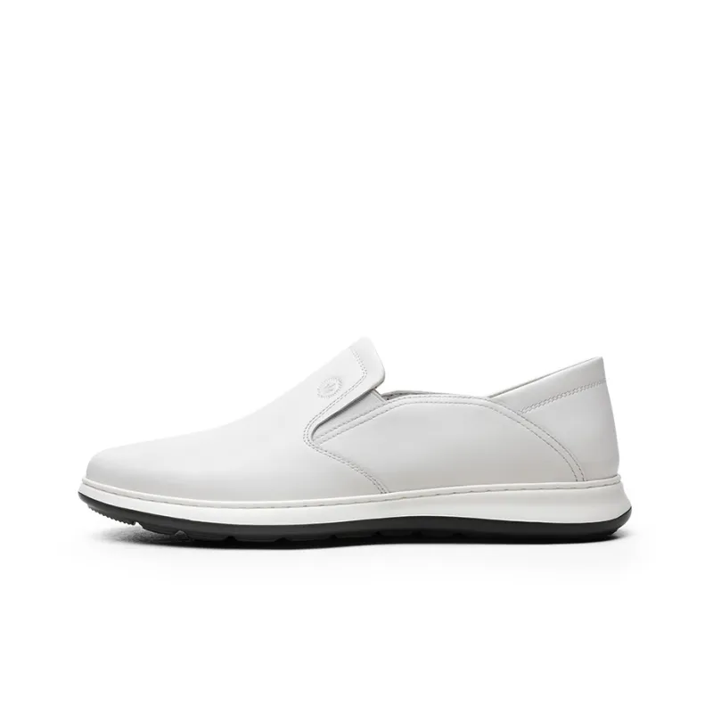 CROWN Dress Shoes Men Low Top White-0