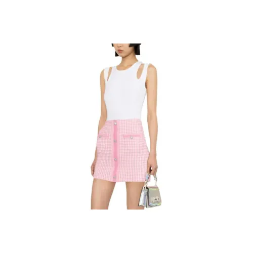 Self-portrait Casual Short Skirts Women's Pink