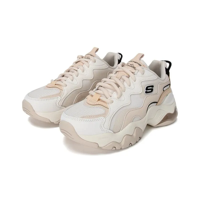 Skechers DLites 3 High Alert Shoes 'White Pink' Women's-2