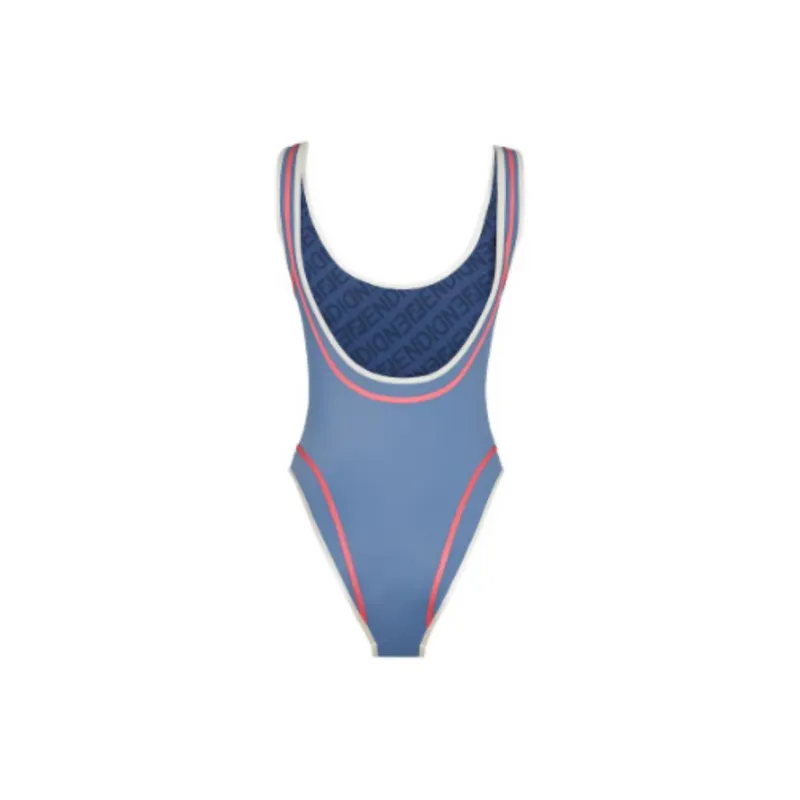 FENDI Lycra SS23 One-piece Swimsuit Women's Blue-1