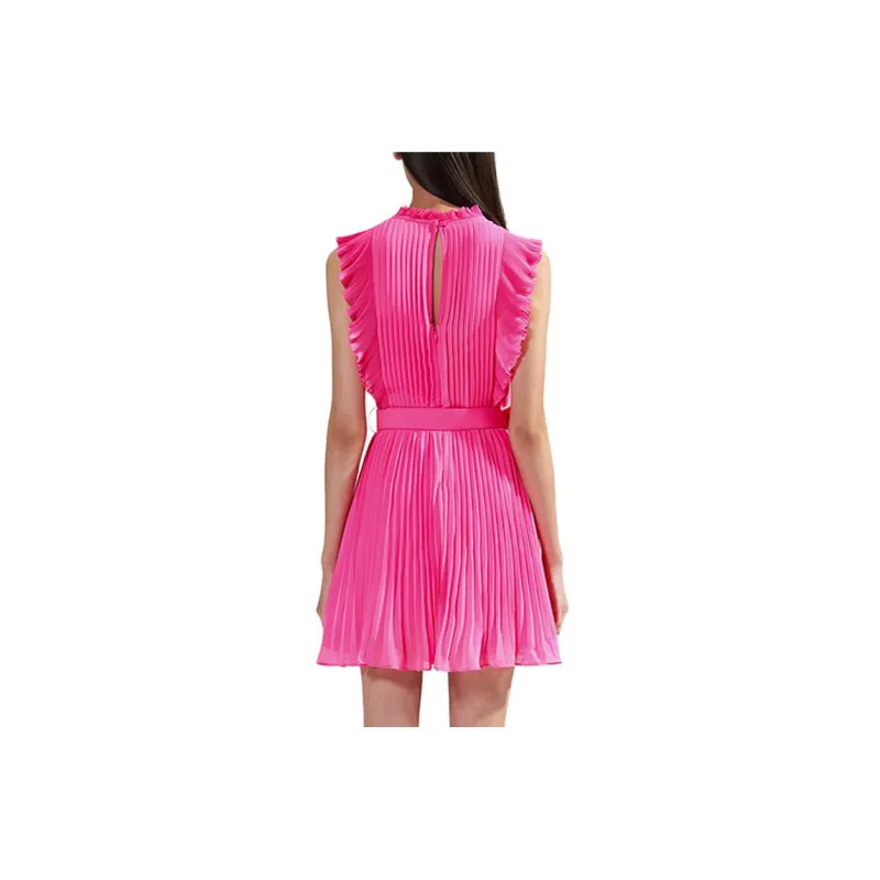 Self portrait Sleeveless Dresses Women's Neon Pink-1