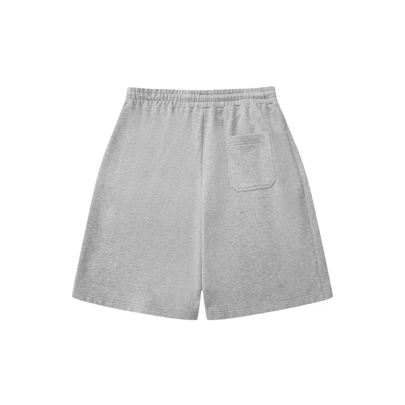 Heartboon Casual Shorts Unisex Heather Gray-1
