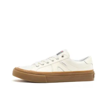 Vision Street Wear V76 Low Top Skateboard Shoes Unisex Raw Pips Rubber Ecru