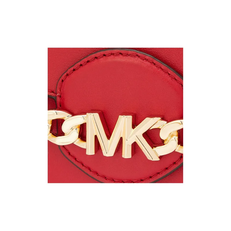 MICHAEL KORS Hally Artificial Leather Shoulder Bag Crossbody Bag Extra Small Red-4