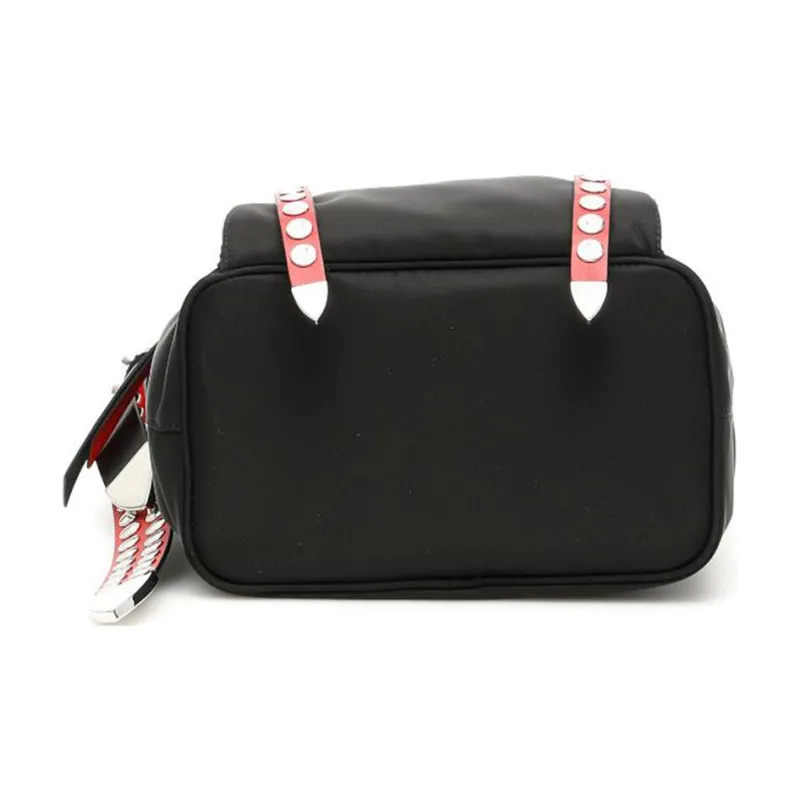 PRADA Nylon Material Shoulder Bag Crossbody Bag Women's Black-3