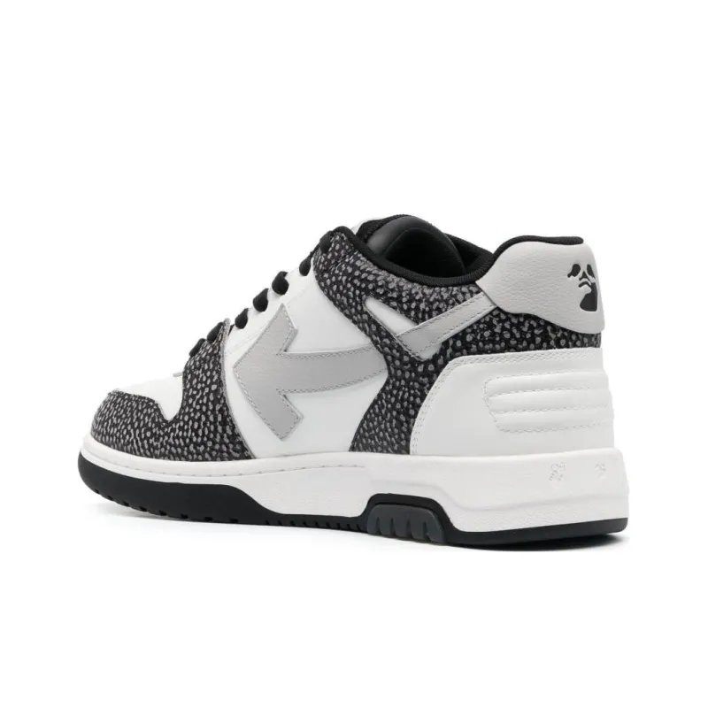 OFF WHITE Out Of Office Ooo Low Tops Black Grey With Dots-3