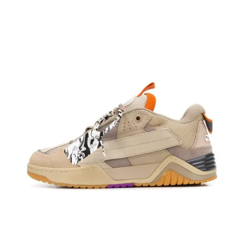 OFF-WHITE Zip-Tag Low-Top Beige