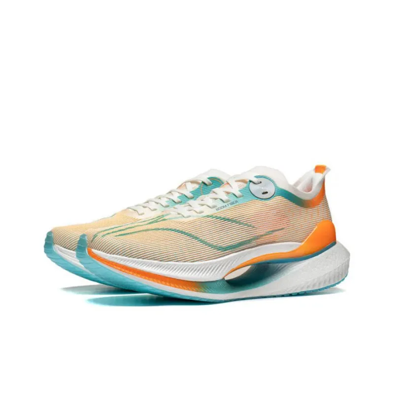 LiNing Jueying 2 Essential Shock Absorbers Low Top Running Shoes Men's Yellow Green-2