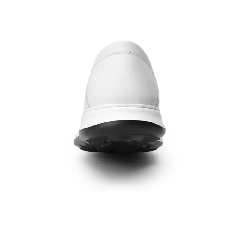 CROWN Dress Shoes Men Low Top White-3