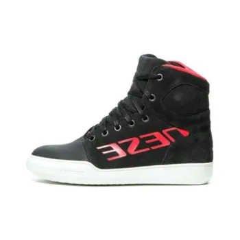 DAINESE York D Wp Anti Slip Wear Resistant High Top Skateboard Shoes Women's Red Black