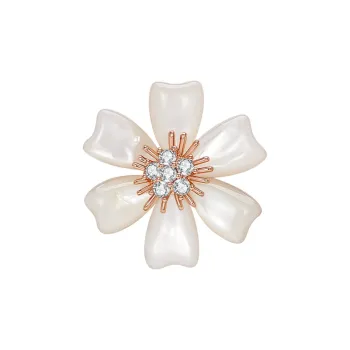 JAY Brooches Women's White