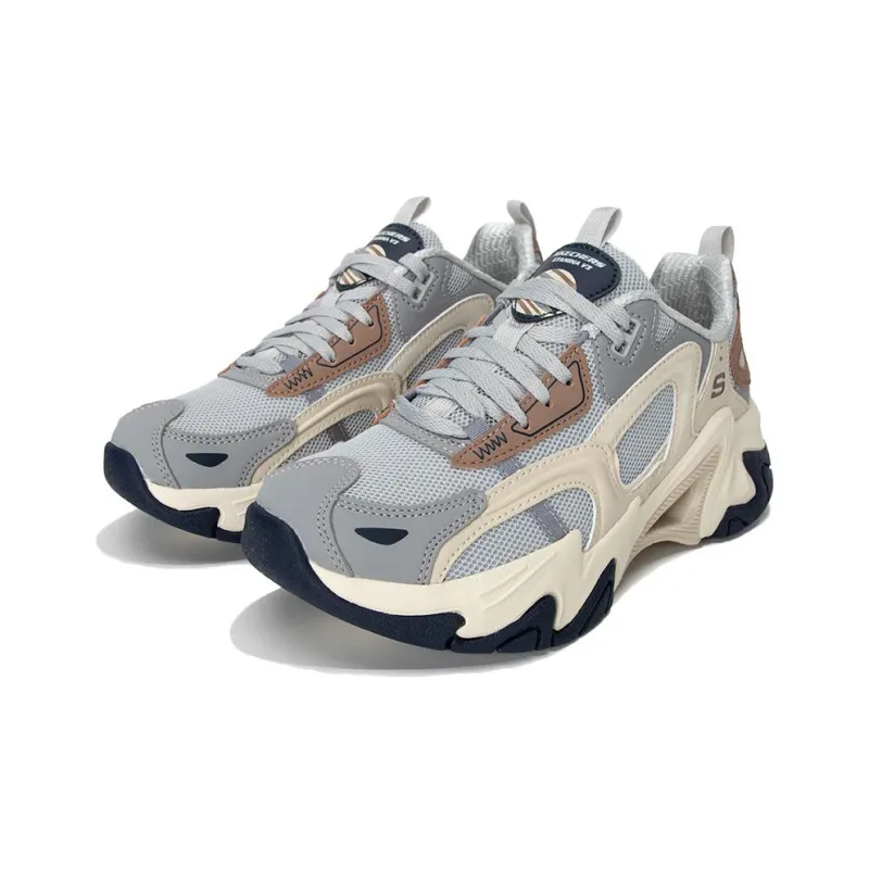 Skechers Sport Stamina V3 Shoes 'Beige Grey Brown' Women's-2